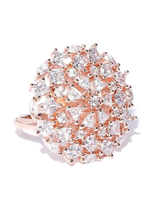 Adjustable Cubic Zirconia Ring