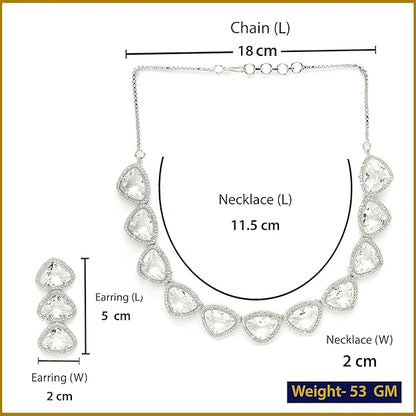 American diamond Indian jewellery with traditional craftsmanship