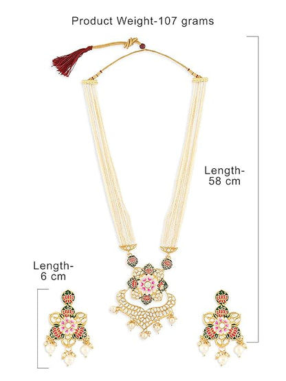 Indian meenakari jewelry with vibrant handcrafted design