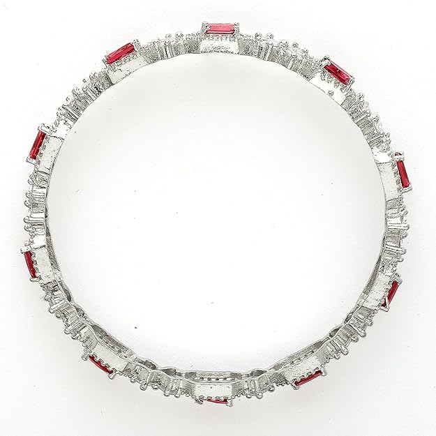 AD Diamond Bangles Square Design Set of 2