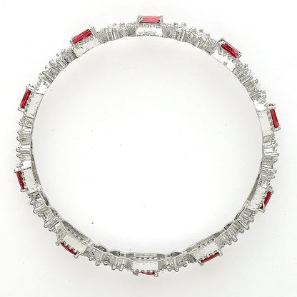 AD Diamond Bangles Square Design Set of 2