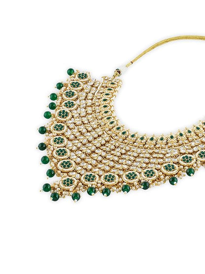 Green Kundan Bridal Necklace Set