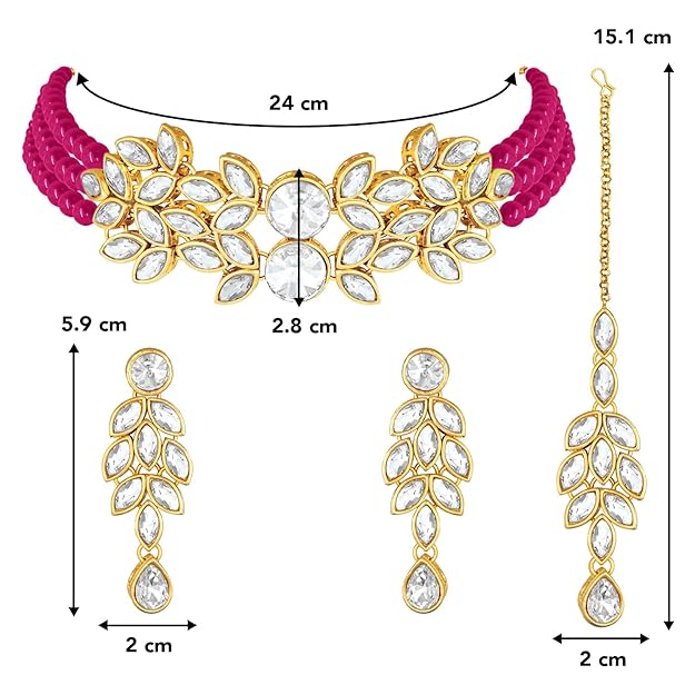 Pearl Necklace Bridal Crystal Set