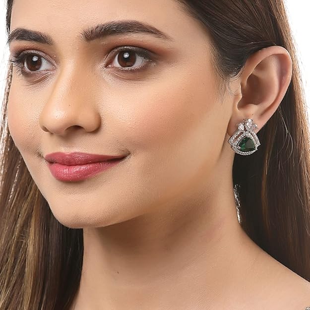 American diamond studs for elegant everyday wear