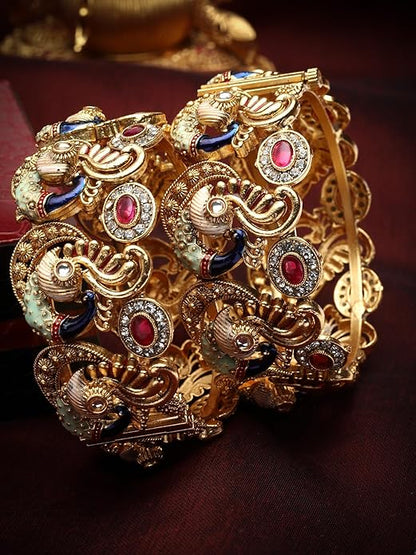 Peacock Temple Jewellery Bangles
