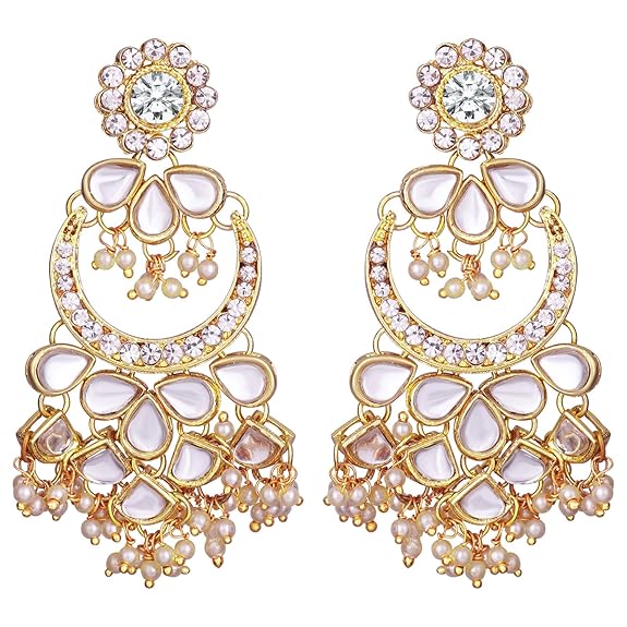 Gold Mangtika Kundan in Traditional Ethnic Jewellery Set Design for Women