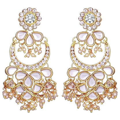 Gold Mangtika Kundan in Traditional Ethnic Jewellery Set Design for Women