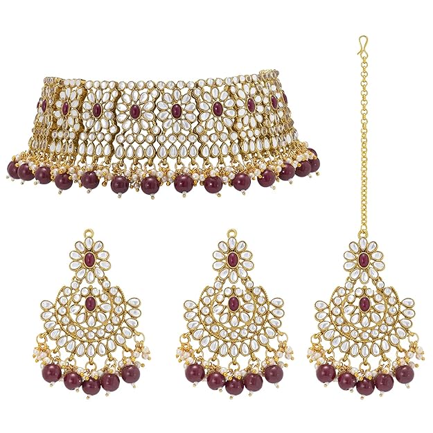 Necklace and Earring Set in Crystal and Faux Pearl Jewellery Gift Set for Women