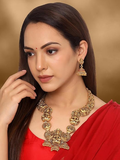Gold Plated Traditional Temple Jewellery Set
