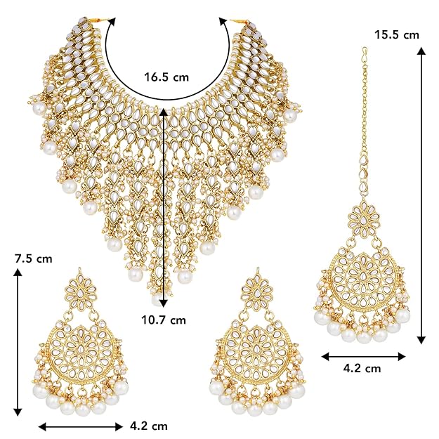 Kundan Faux Pearl Necklace Set