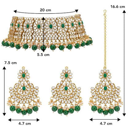 Necklace and Earring Set in Crystal and Faux Pearl Jewellery Gift Set for Women