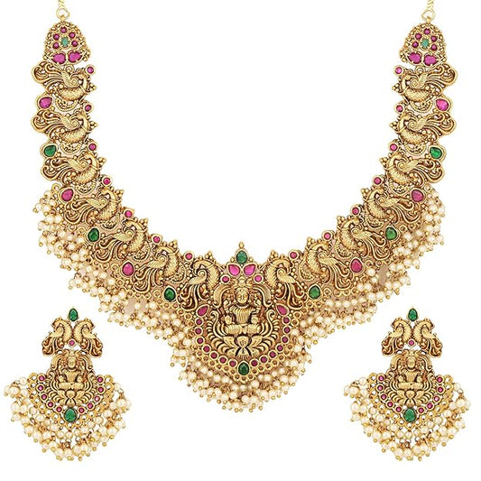 Temple Wedding Jewellery Pearl Choker Set