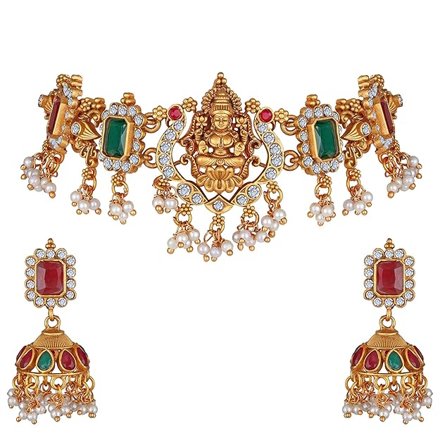 Gold Temple Jewellery Wedding Set