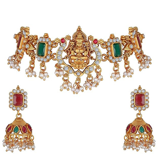 Gold Temple Jewellery Wedding Set