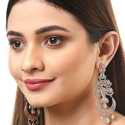 Diamond earrings that dangle with graceful movement