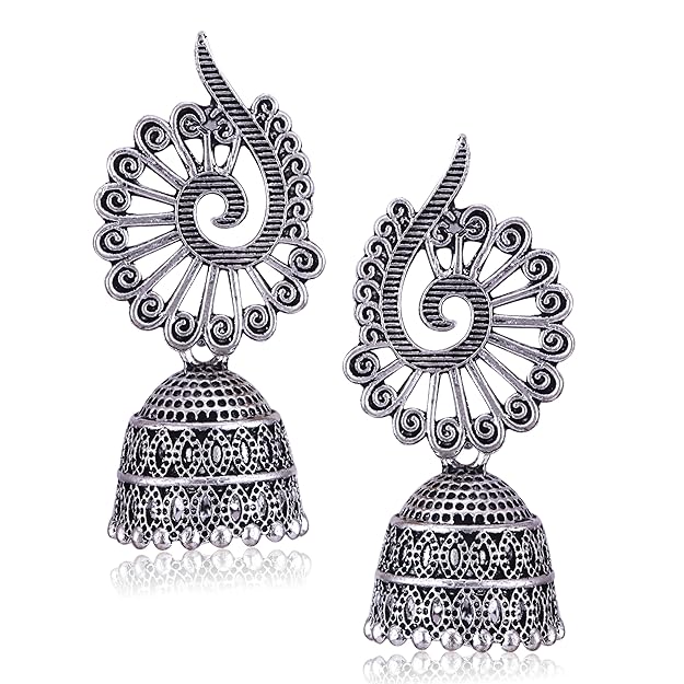 Chandbali Stylish Jhumkas Traditional Earrings Set of 4