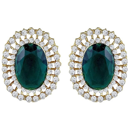 Choker Necklace in Gold Plated Traditional Stone Studded Pearl Choker Necklace Jewellery Set for Women and Girls