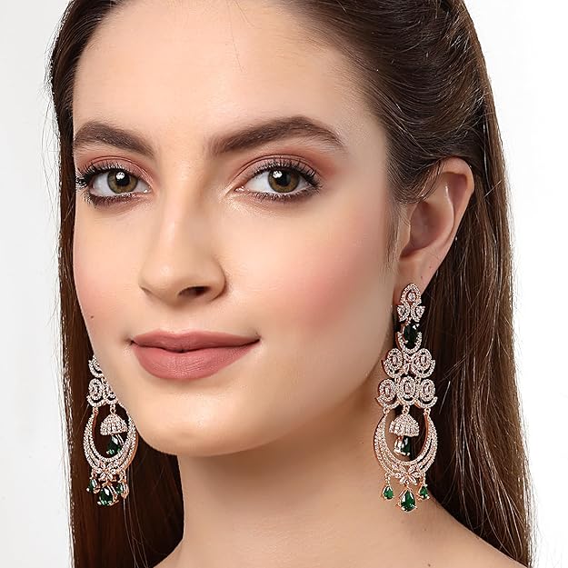 Diamond earrings that dangle with graceful movement