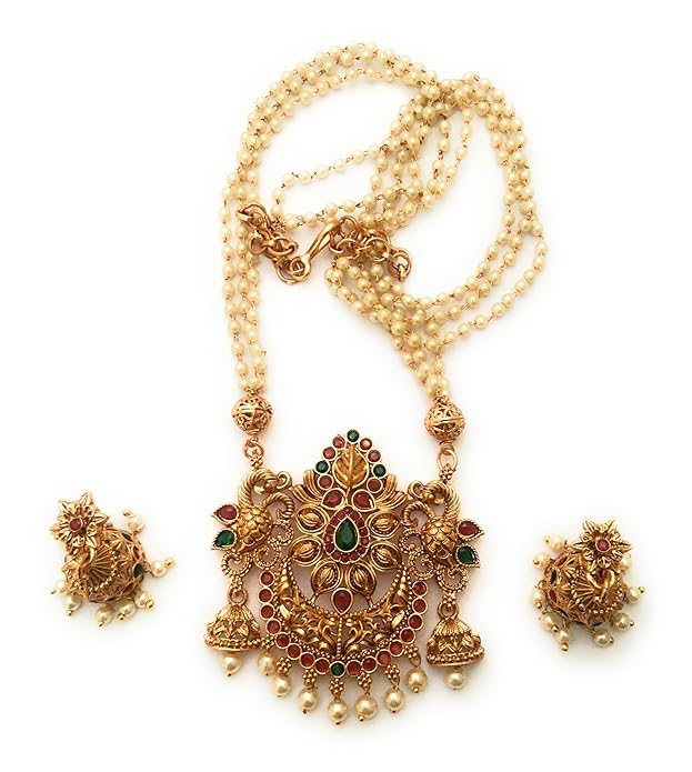 Temple jewellery set for wedding with elegant traditional look