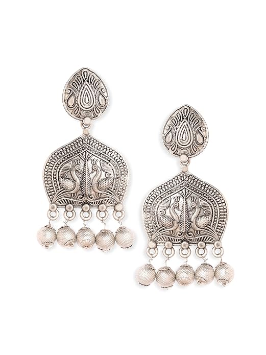 Oxidised Boho Dangle Earrings