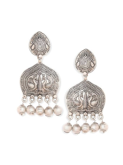 Oxidised Boho Dangle Earrings