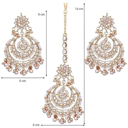 Elegant pearl necklace and earring set for weddings and festive wear