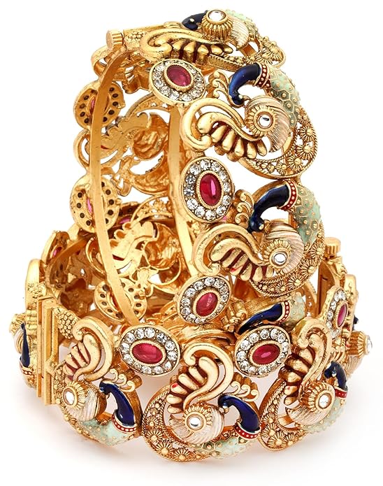 Peacock Temple Jewellery Bangles