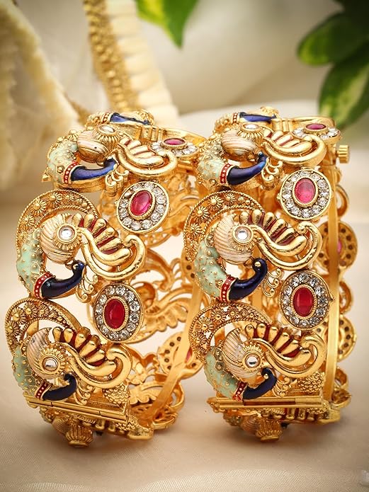 Peacock Temple Jewellery Bangles