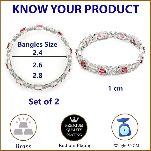 AD bangles online for festive and bridal wear