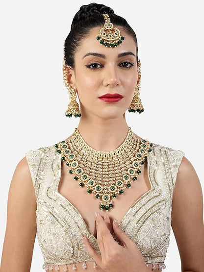 Green Kundan Bridal Necklace Set