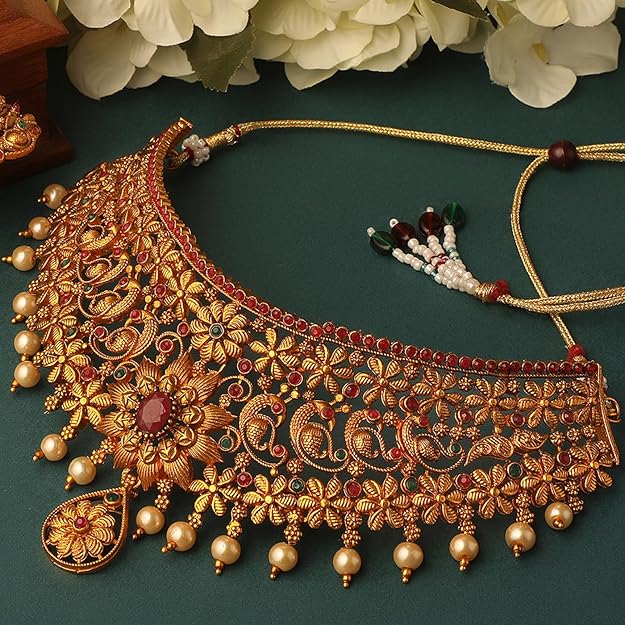 Antique Temple Jewellery Choker Set