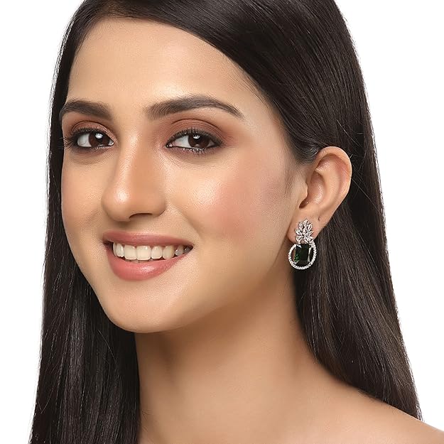 Diamond stud earrings with brilliant timeless sparkle