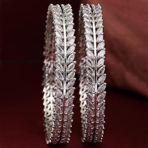 American Diamond Bangles Set of 2