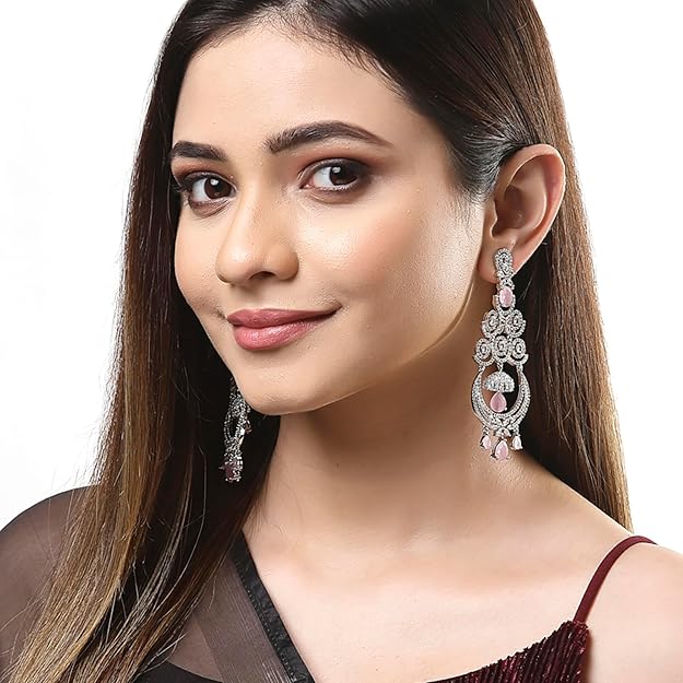 Diamond earrings that dangle with graceful movement