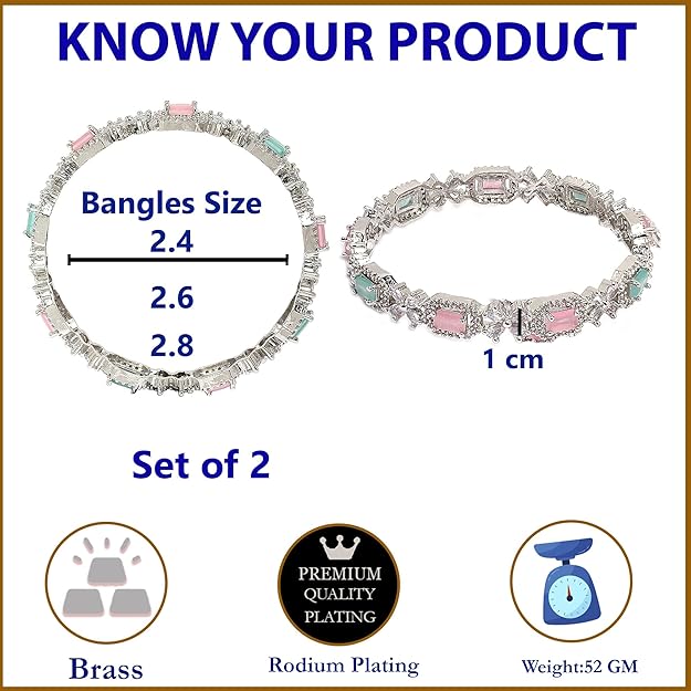 AD diamond bangles with luxurious statement design
