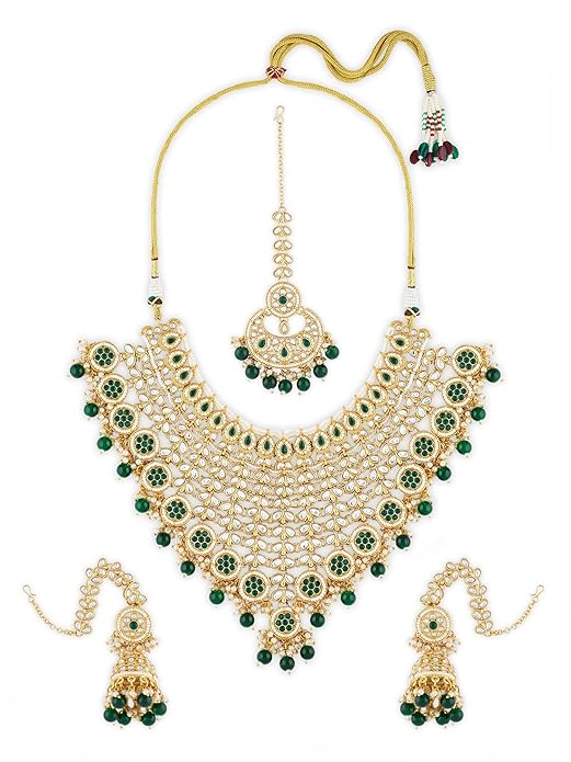 Green Kundan Bridal Necklace Set