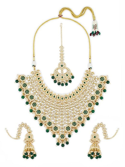 Green Kundan Bridal Necklace Set