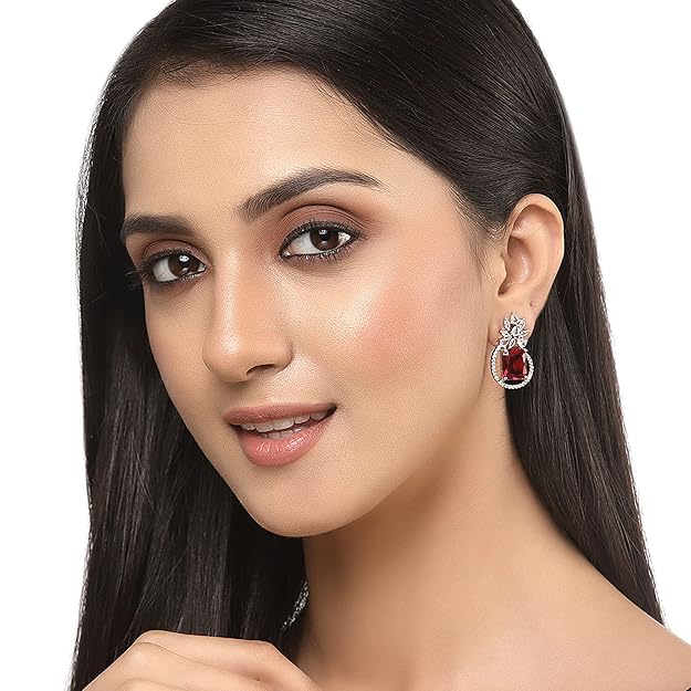 Diamond stud earrings with brilliant timeless sparkle