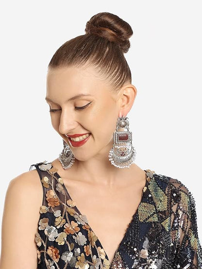 Oxidised earrings India inspired by ethnic artistry