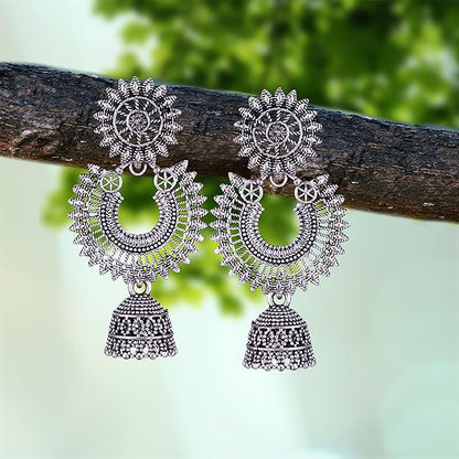 Chandbali Stylish Jhumkas Traditional Earrings Set of 4