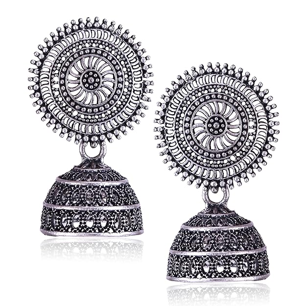 Chandbali Stylish Jhumkas Traditional Earrings Set of 4