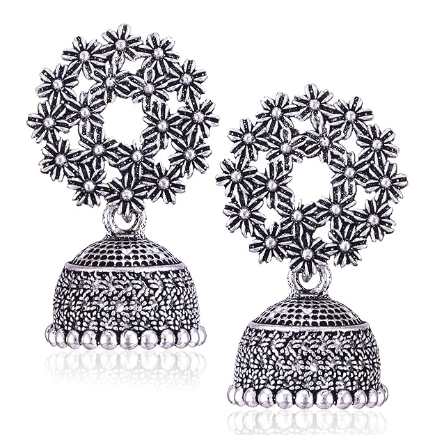 Chandbali Stylish Jhumkas Traditional Earrings Set of 4