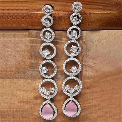 Diamond drop earrings for women for weddings and parties