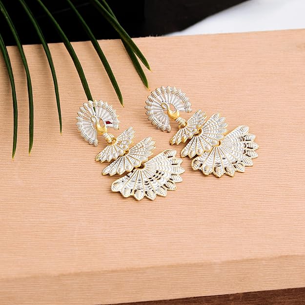 Floral Vintage Design Traditional Drop Jhumke Set of 12