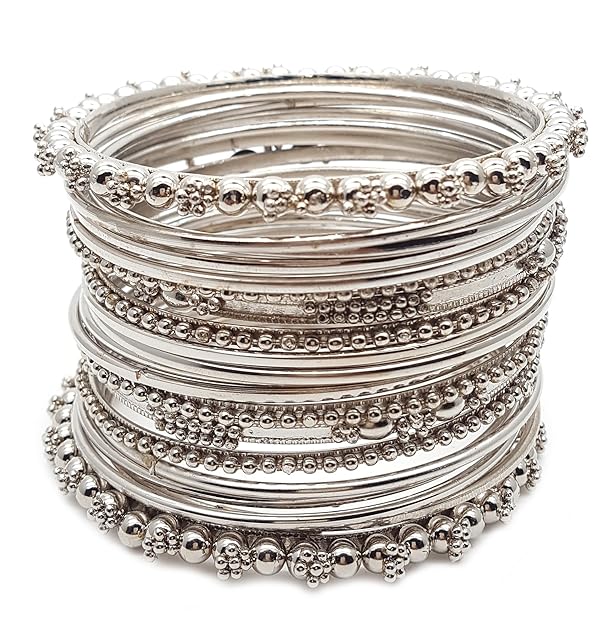 Oxidised Bracelets in Antique Look