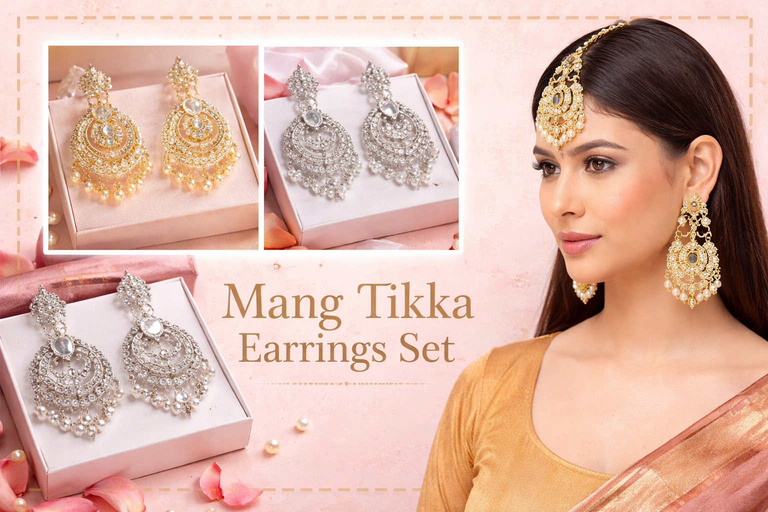 mang tikka earring set