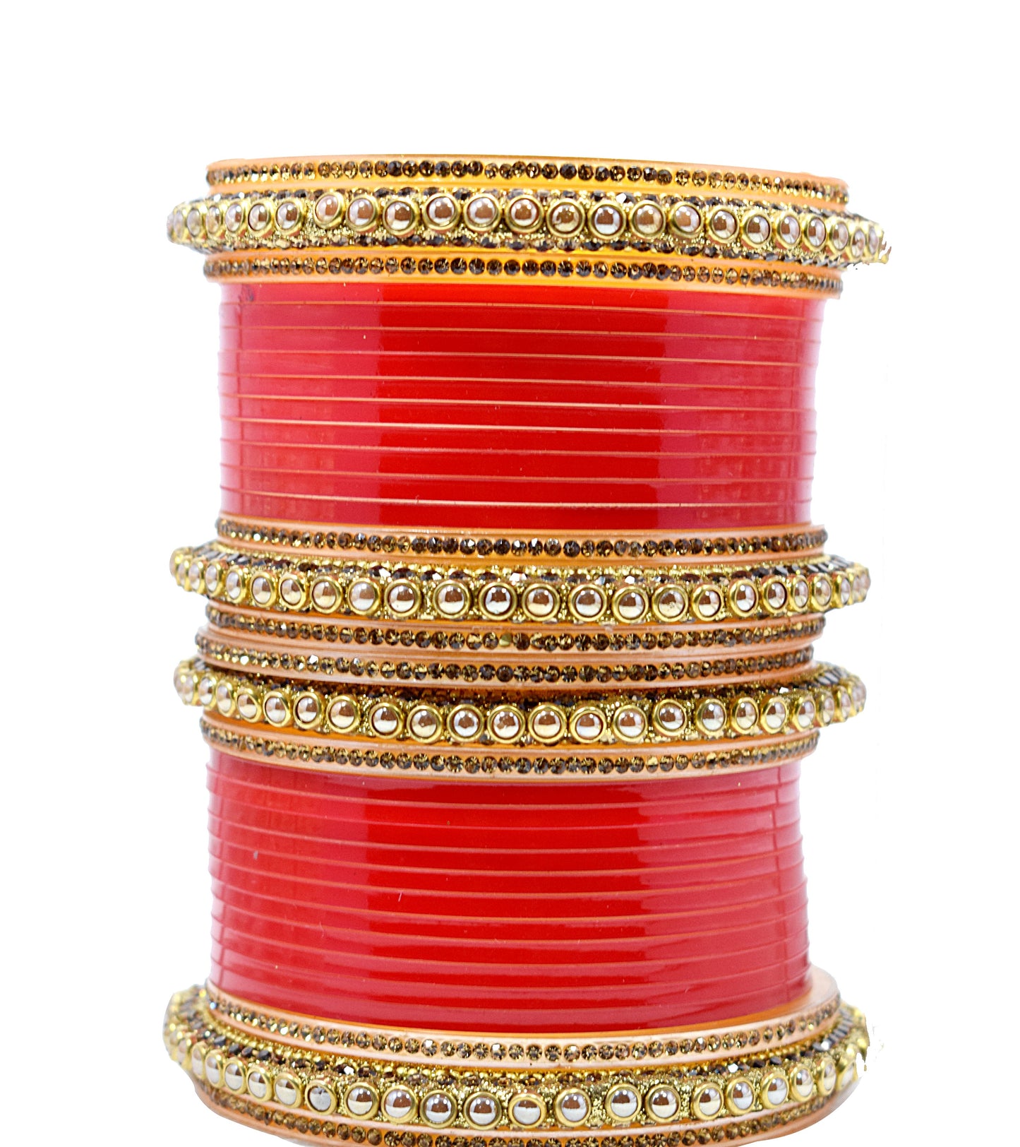 Gold Plated & Pearl Chuda Set for Women