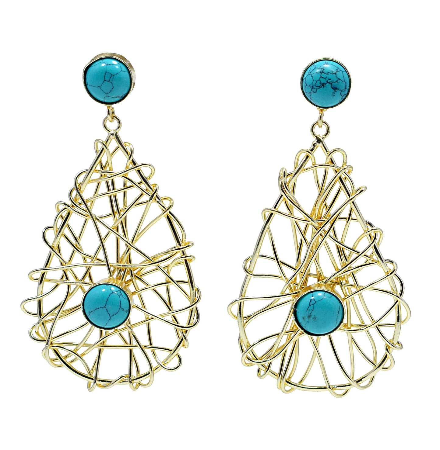 Matt Jaal Brass Earrings Set Studded With Premium Stone For Daily and Occasion Wear Wedding Gift Charming Fashion Jewelry