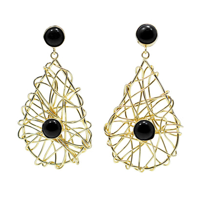 Matt Jaal Brass Earrings Set Studded With Premium Stone For Daily and Occasion Wear Wedding Gift Charming Fashion Jewelry