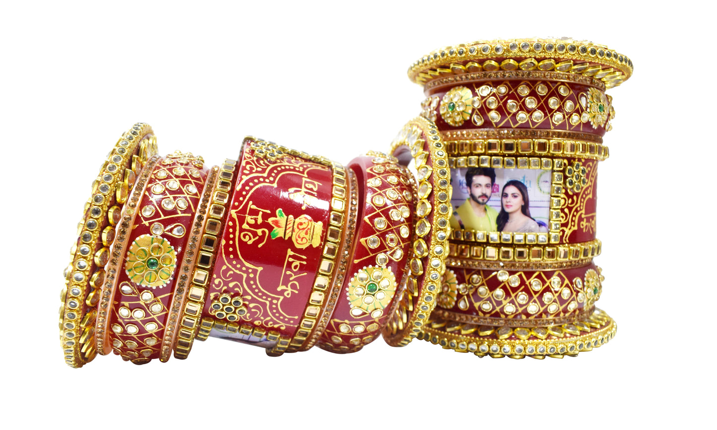 Premium Limited Edition Karwachauth Special Personalized Chuda With Couple Photo #Karwachauth Special For Women/Wife/Partner